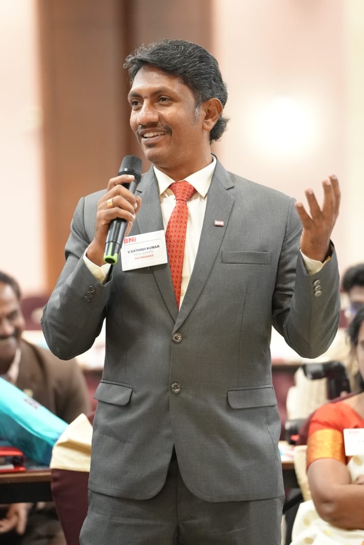 Real estate agent with clients